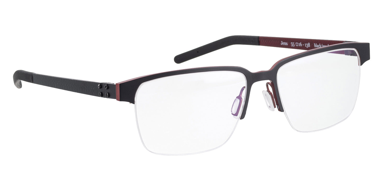 BLAC® JENS Eyeglasses - BLACK-SCARLET