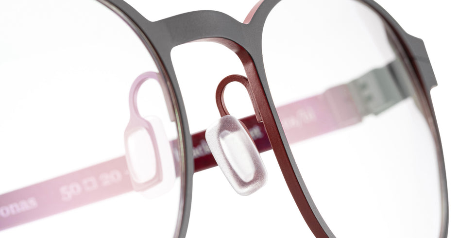 BLAC® JONAS Eyeglasses - BLACK-SCARLET