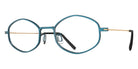 Blackfin® ALTADENA Eyeglasses BLF ALTADENA OP 1980 51 - Ultramarine Green/Shiny Oxide Orange