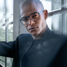 Blackfin® BAYSHORE Eyeglasses - MATT BLACK/FROSTED GRAY 1752 