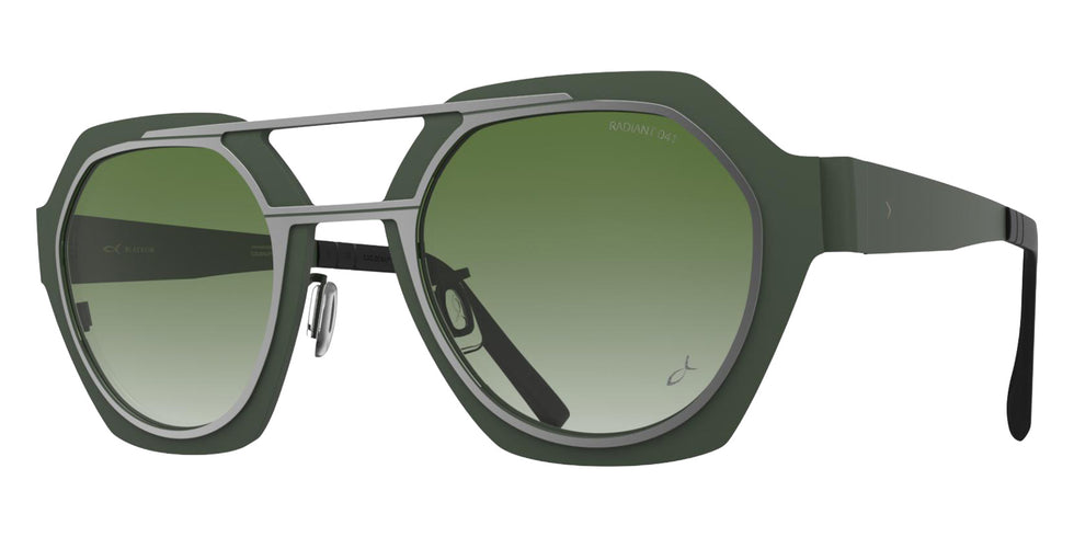 Blackfin® CORONADO BLF CORONADO SATIN SILVER/AVOCADO GREEN/R041 1944 49 Sunglasses - SATIN SILVER/AVOCADO GREEN/R041 1944
