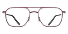 Blackfin® DAVENPORT BLF DAVENPORT DAMASCUS BURGUNDY/SATIN SILVER 1855 56 Eyeglasses - DAMASCUS BURGUNDY/SATIN SILVER 1855