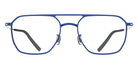 Blackfin® DAVENPORT BLF DAVENPORT OLYMPIC BLUE/ SHINY SILVER 1704 56 Eyeglasses - OLYMPIC BLUE/ SHINY SILVER 1704