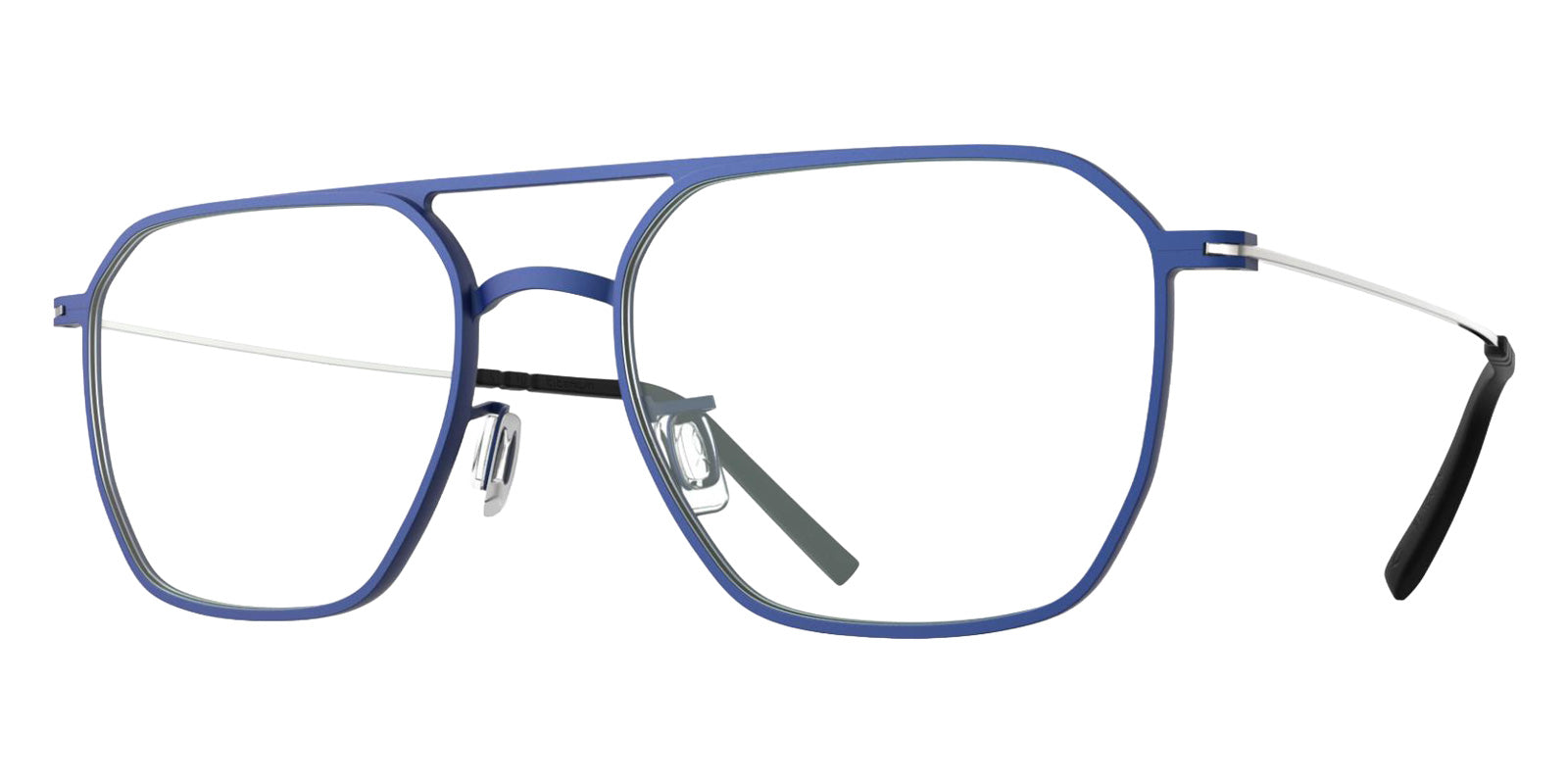 Blackfin® DAVENPORT BLF DAVENPORT OLYMPIC BLUE/ SHINY SILVER 1704 56 Eyeglasses - OLYMPIC BLUE/ SHINY SILVER 1704