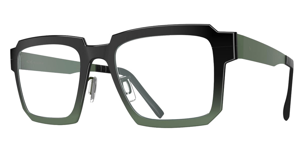 Blackfin® FLATIRON Eyeglasses BLF FLATIRON OP 1985 53 - Shiny Black Gold/Avocado Green