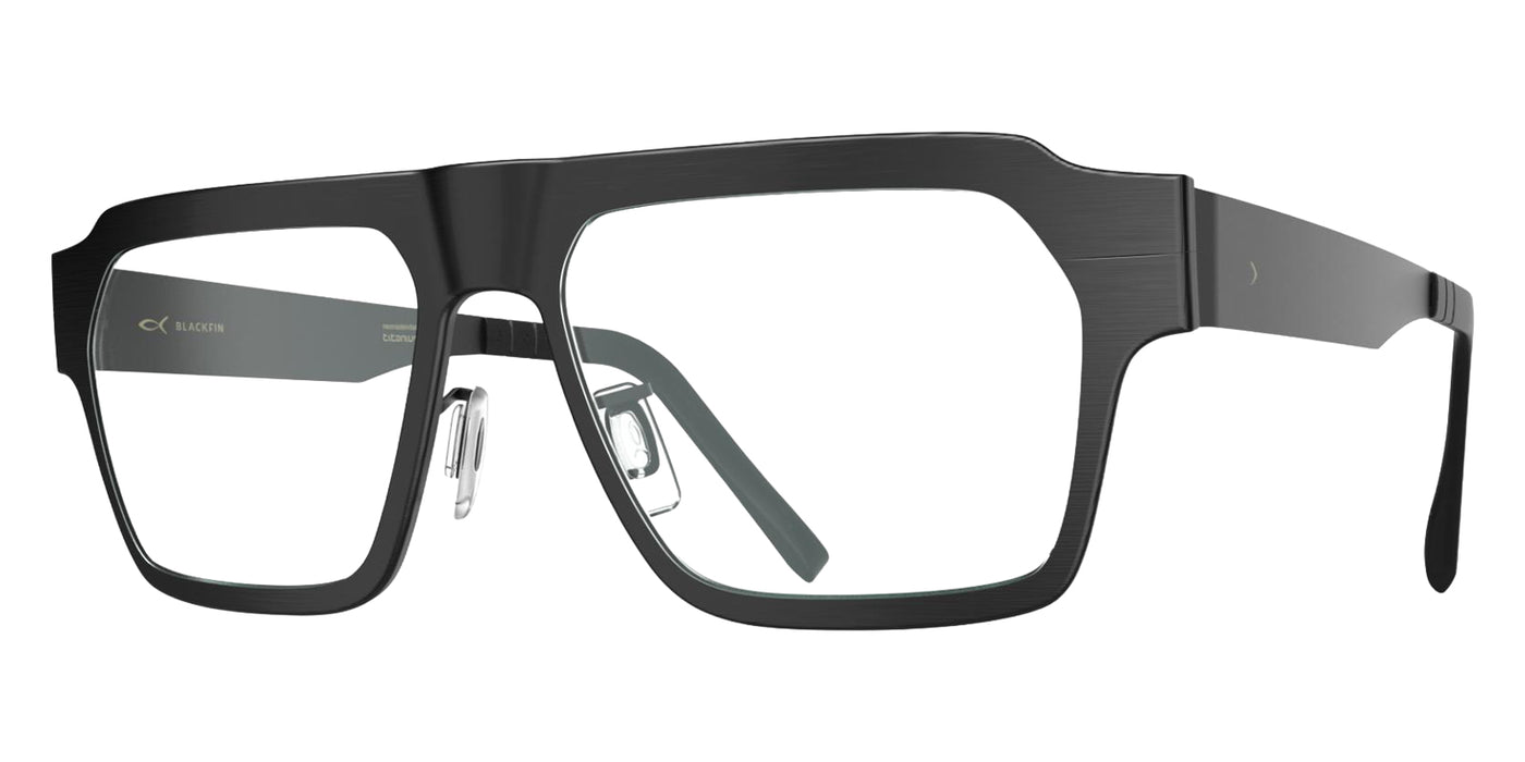 Blackfin® GOTHAM Eyeglasses - BRUSHED BLACK/BLACKFIN BLACK 1890 