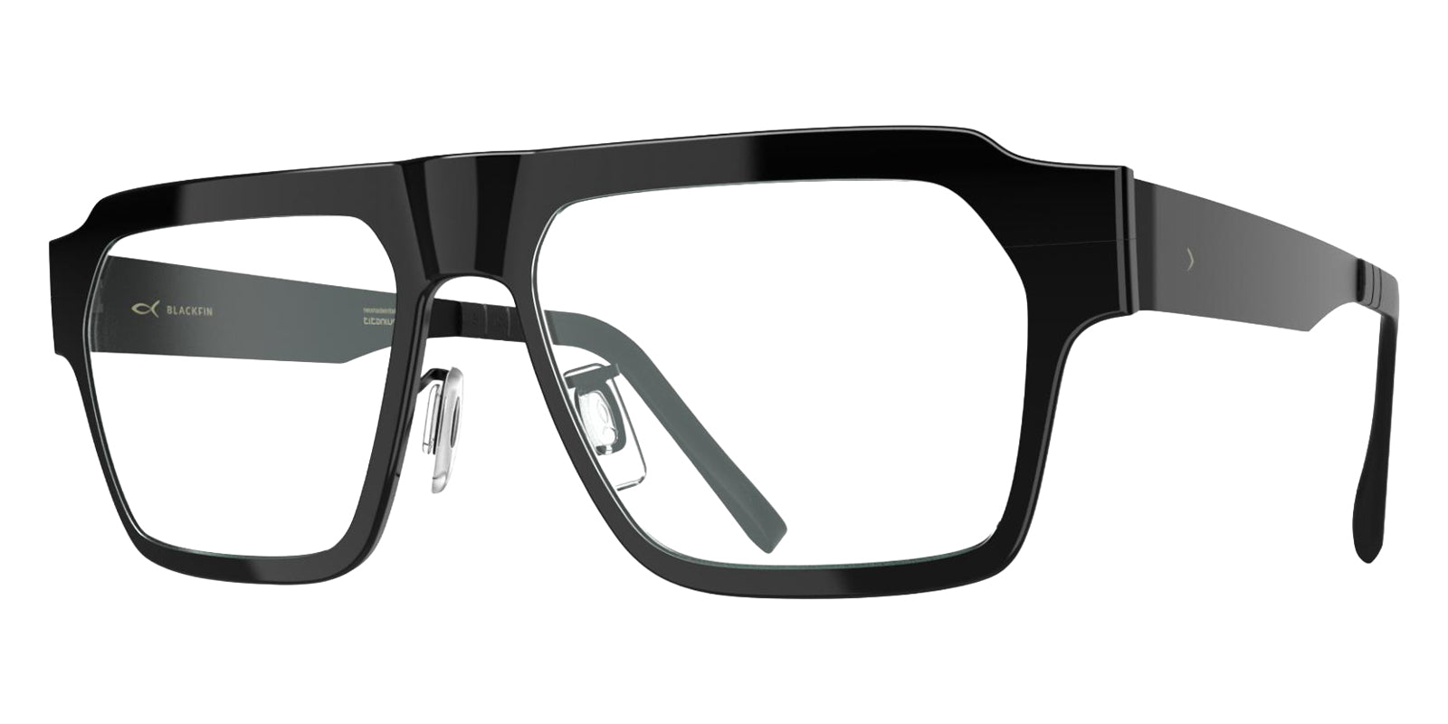 Blackfin® GOTHAM Eyeglasses - OBSIDIAN BLACK GOLD/BLACKFIN BLACK 1622 