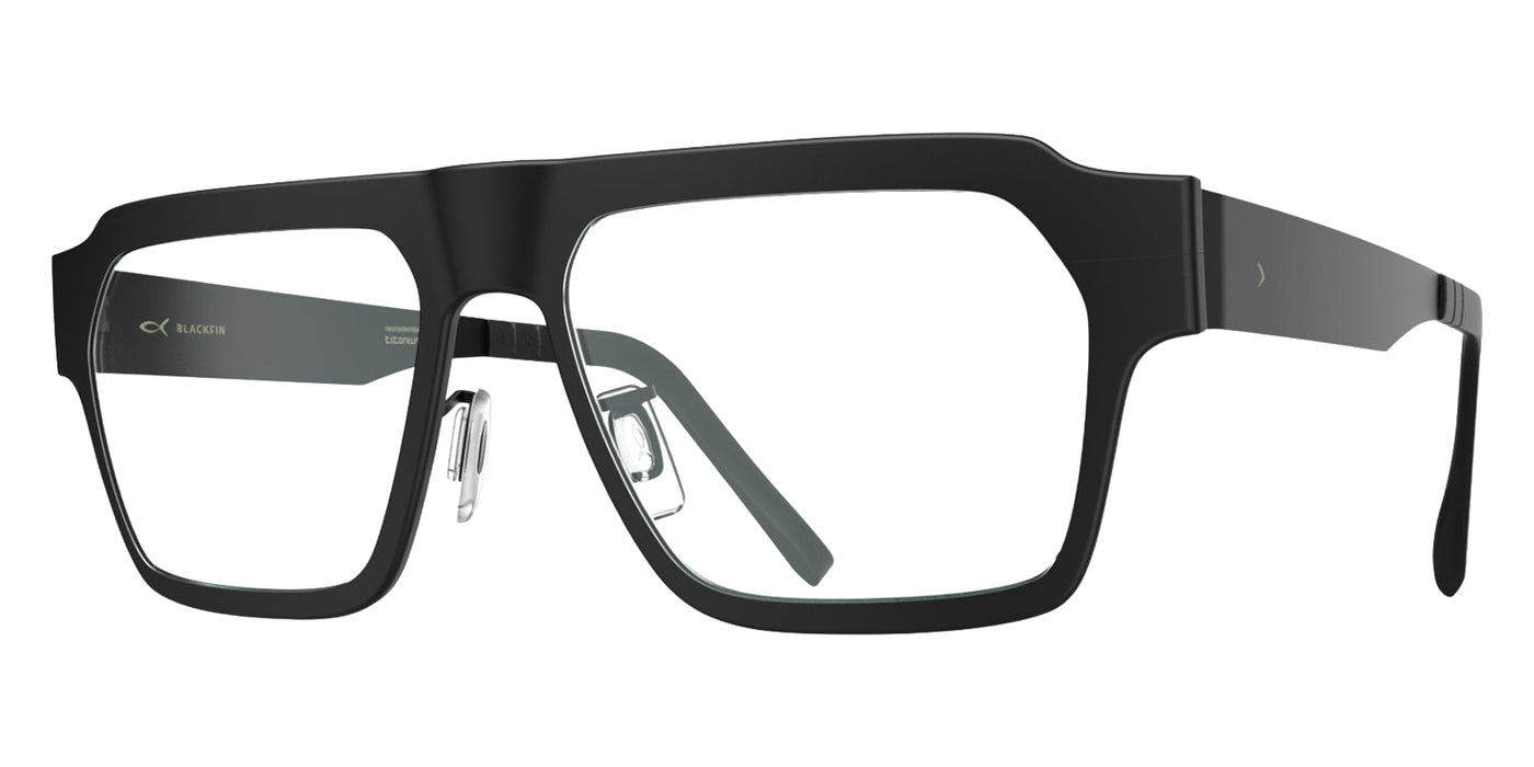 Blackfin® GOTHAM Eyeglasses - SILK FEEL MATT BLACK 1845 