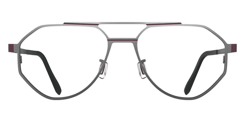 Blackfin® HAMILTON Eyeglasses BLF HAMILTON OP 1976 55 - Satin Silver/Damascus Burgundy