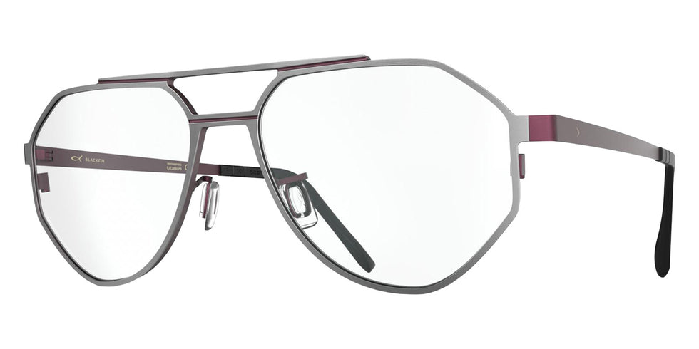 Blackfin® HAMILTON Eyeglasses BLF HAMILTON OP 1976 55 - Satin Silver/Damascus Burgundy