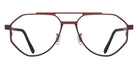 Blackfin® HAMILTON Eyeglasses BLF HAMILTON OP 1977 55 - Rust Red/Cherry Red