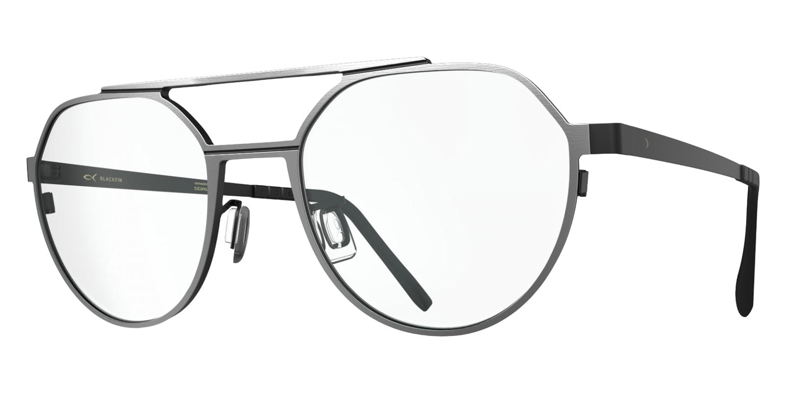 Blackfin® HAYMAN Eyeglasses BLF HAYMAN OP 1462 52 - Blackfin Black/Satin Silver