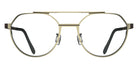 Blackfin® HAYMAN Eyeglasses BLF HAYMAN OP 1972 52 - Satin Light Gold/Nut Dark Brown