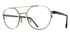 Blackfin® HAYMAN Eyeglasses BLF HAYMAN OP 1972 52 - Satin Light Gold/Nut Dark Brown