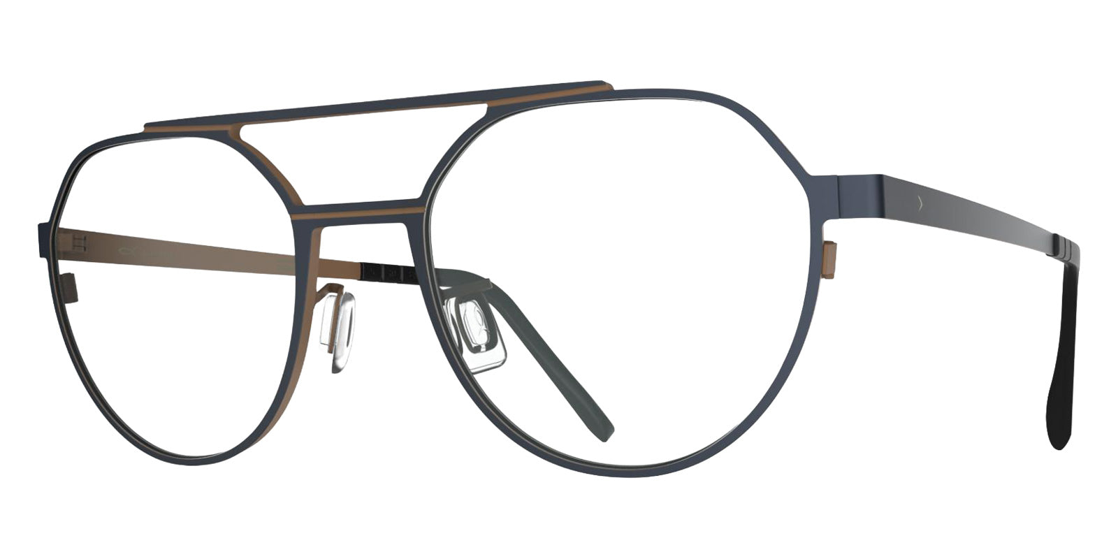 Blackfin® HAYMAN Eyeglasses BLF HAYMAN OP 1973 52 - Storm Navy Blue/Pecan Brown