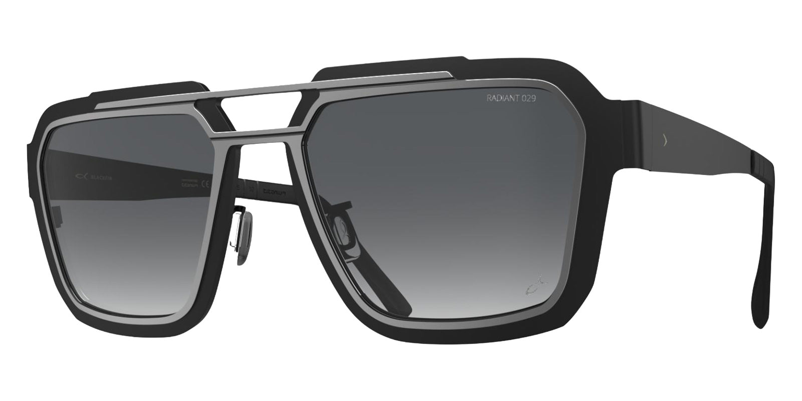 Blackfin® IRON HARBOR BLF IRON HARBOR BLACKFIN BLACK/SATIN SILVER/R029 1462 56 Sunglasses - BLACKFIN BLACK/SATIN SILVER/R029 1462
