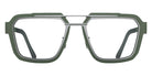 Blackfin® IRON HARBOR BLF IRON HARBOR SATIN SILVER/AVOCADO GREEN 1944 56 Eyeglasses - SATIN SILVER/AVOCADO GREEN 1944