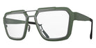 Blackfin® IRON HARBOR BLF IRON HARBOR SATIN SILVER/AVOCADO GREEN 1944 56 Eyeglasses - SATIN SILVER/AVOCADO GREEN 1944