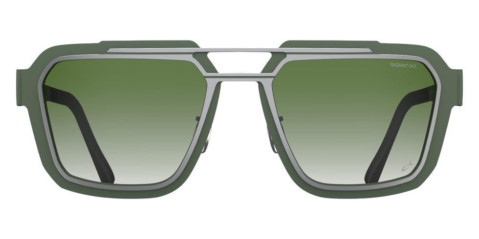 Blackfin® IRON HARBOR BLF IRON HARBOR SATIN SILVER/AVOCADO GREEN/R041 1944 56 Sunglasses - SATIN SILVER/AVOCADO GREEN/R041 1944