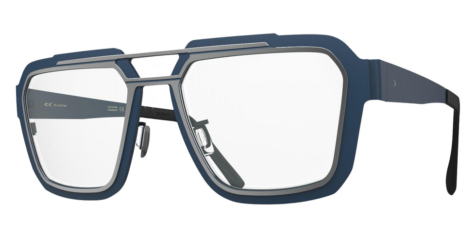 Blackfin® IRON HARBOR BLF IRON HARBOR SATIN SILVER/SHADOW DARK BLUE 1846 56 Eyeglasses - SATIN SILVER/SHADOW DARK BLUE 1846