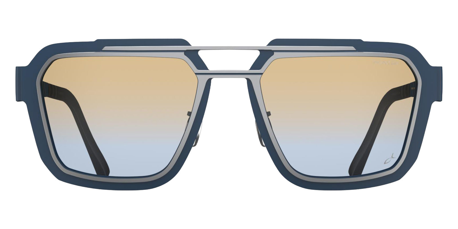 Blackfin® IRON HARBOR BLF IRON HARBOR SATIN SILVER/SHADOW DARK BLUE/R048 1846 56 Sunglasses - SATIN SILVER/SHADOW DARK BLUE/R048 1846