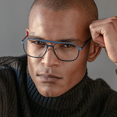 Blackfin® LOPEZ Eyeglasses - TROPICAL BLUE/SHADOW DARK BLUE 1873