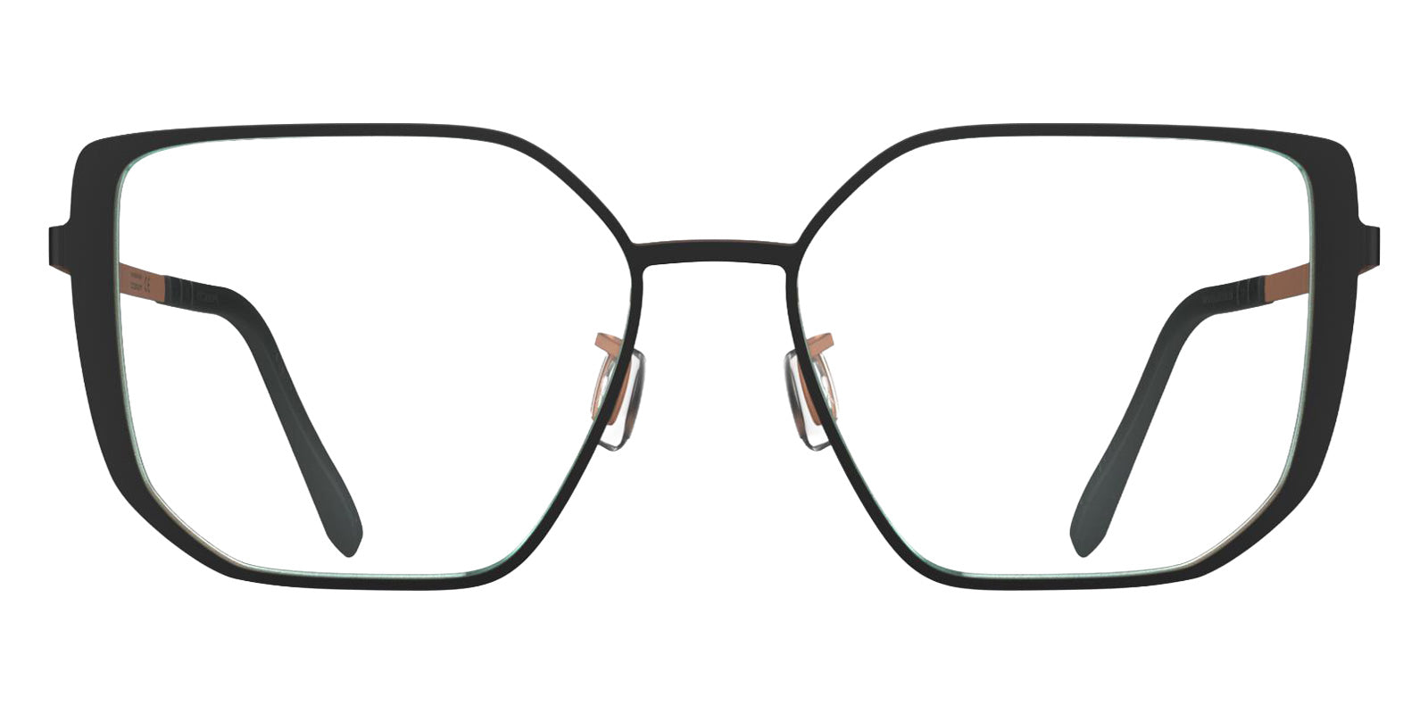 Blackfin® LOWELL BLF LOWELL MATT BLACK/COIN COPPER 1744 55 Eyeglasses - MATT BLACK/COIN COPPER 1744