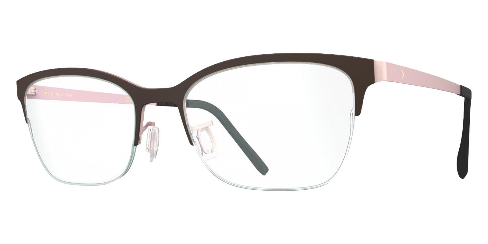 Blackfin® MADELINE Eyeglasses BLF MADELINE OP 1168 52 - Nut Dark Brown/Powder Pink