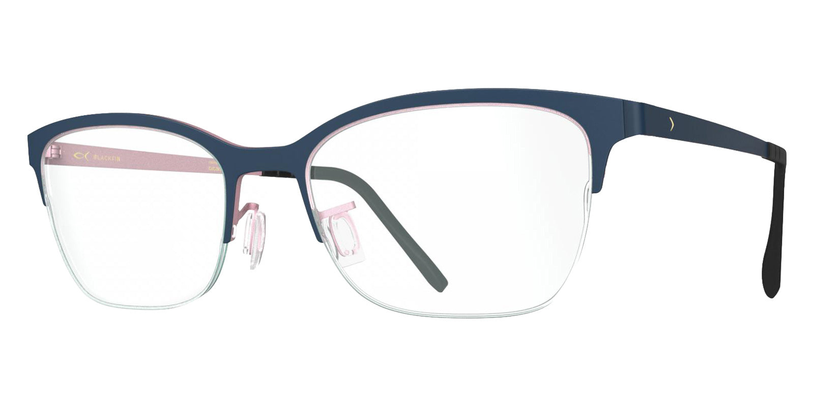 Blackfin® MADELINE Eyeglasses BLF MADELINE OP 1312 52 - Shadow Dark Blue/Pearl Pink