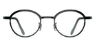 Blackfin® MERCER Eyeglasses BLF MERCER OP 1971 45 - Shiny Black Gold/Shadow Dark Blue
