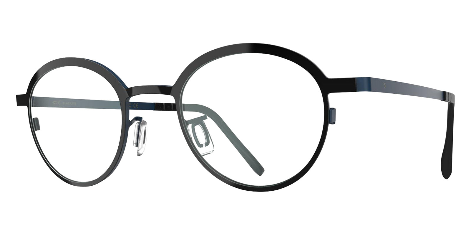 Blackfin® MERCER Eyeglasses BLF MERCER OP 1971 45 - Shiny Black Gold/Shadow Dark Blue