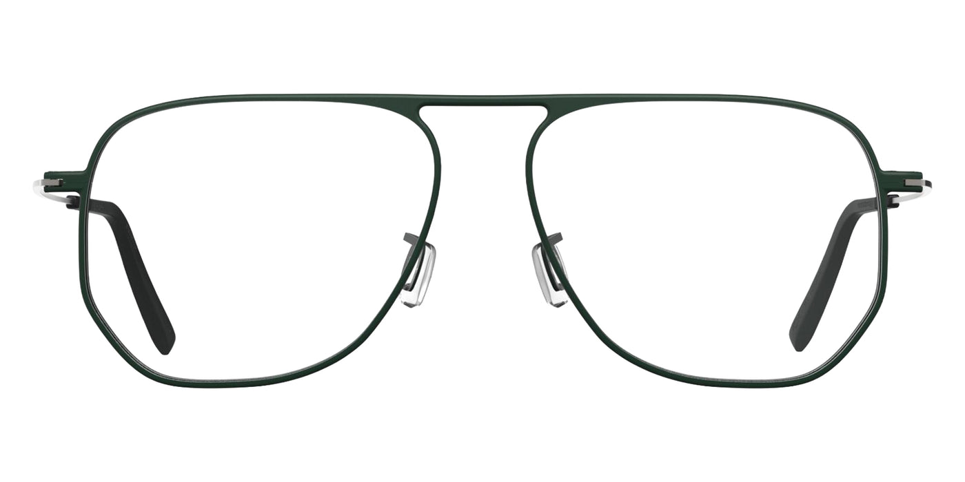 Blackfin® MONTECITO Eyeglasses - HUNTER GREEN/BRUSHED SILVER 1707 