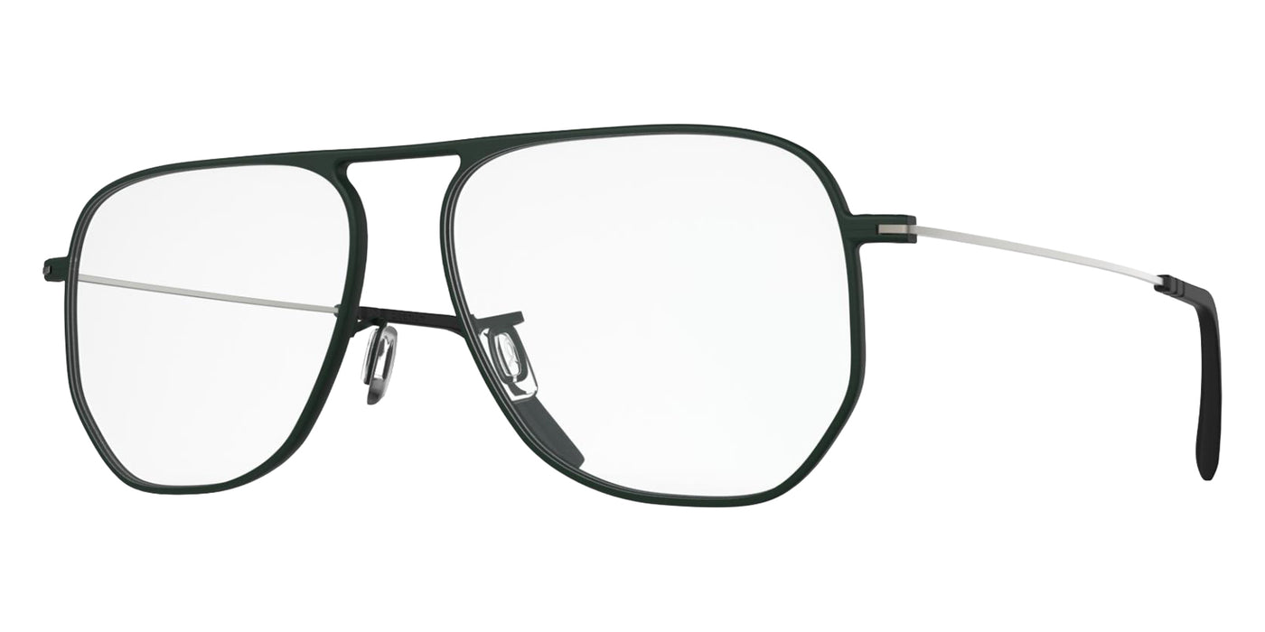 Blackfin® MONTECITO Eyeglasses - HUNTER GREEN/BRUSHED SILVER 1707 