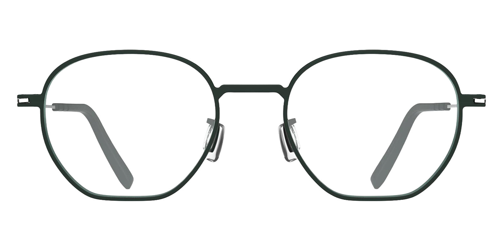 Blackfin® NILES Eyeglasses BLF NILES OP 1982 48 - Hunter Green/Shiny Silver
