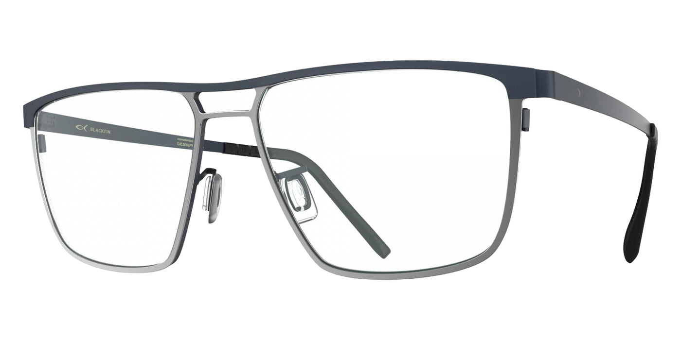 Blackfin® OCEANCREST Eyeglasses - STORM NAVY BLUE/SATIN SILVER 1766 
