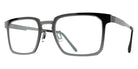 Blackfin® PEMBROKE Eyeglasses BLF PEMBROKE OP 1988 53 - Shiny Black Gold/Cosmic Gray
