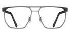 Blackfin® SANDPOINT BLF SANDPOINT BLACKFIN BLACK/SATIN SILVER 1920 58 Eyeglasses - BLACKFIN BLACK/SATIN SILVER 1920