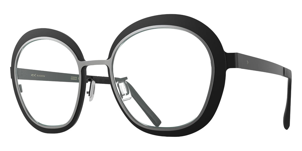 Blackfin® SANDY HOOK BLF SANDY HOOK BLACKFIN BLACK/SATIN SILVER 1462 53 Eyeglasses - BLACKFIN BLACK/SATIN SILVER 1462