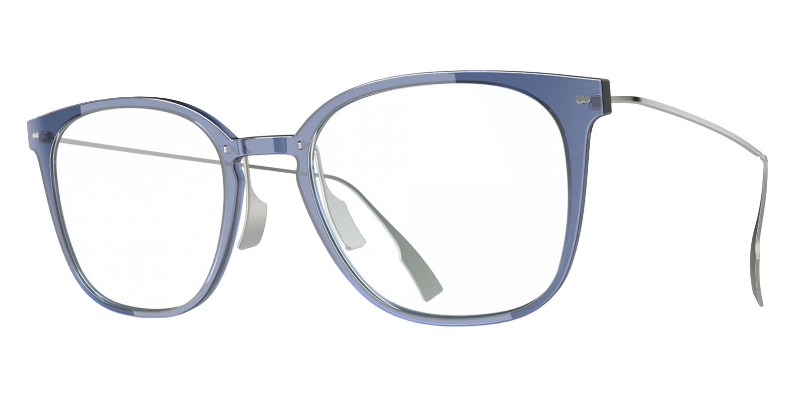 Blackfin® VITRA F1-D1 Eyeglasses BLF VITRA F1-D1 OP 19261942 50 - Shiny Classic Blue/Brushed Silver