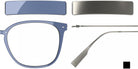 Blackfin® VITRA F1-D1 Eyeglasses BLF VITRA F1-D1 OP 19261942 50 - Shiny Classic Blue/Brushed Silver