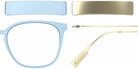 Blackfin® VITRA F1-D1 Eyeglasses BLF VITRA F1-D1 OP 19291777 50 - Matte Sky Blue/Brushed Light Gold