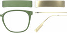 Blackfin® VITRA F1-D1 Eyeglasses BLF VITRA F1-D1 OP 19311777 50 - Matte Cedar Green/Brushed Light Gold