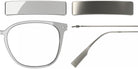 Blackfin® VITRA F1-D1 Eyeglasses BLF VITRA F1-D1 OP 19321942 50 - Shiny Driftwood Gray/Brushed Silver