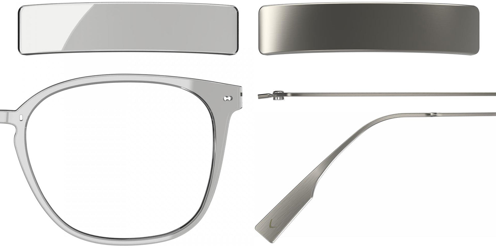 Blackfin® VITRA F1-D1 Eyeglasses BLF VITRA F1-D1 OP 19321942 50 - Shiny Driftwood Gray/Brushed Silver