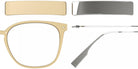 Blackfin® VITRA F1-D1 Eyeglasses BLF VITRA F1-D1 OP 19371788 50 - Matte Honey Gold/Shiny Silver