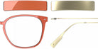 Blackfin® VITRA F1-D1 Eyeglasses BLF VITRA F1-D1 OP 19381777 50 - Shiny Mandarin Red/Brushed Light Gold