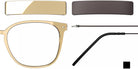 Blackfin® VITRA F1-D2 Eyeglasses BLF VITRA F1-D2 OP 19361796 50 - Shiny Honey Gold/Chestnut Brown