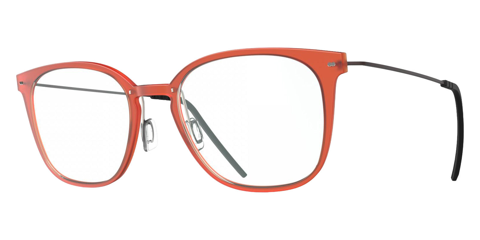 Blackfin® VITRA F1-D2 Eyeglasses BLF VITRA F1-D2 OP 19391796 50 - Matte Mandarin Red/Chestnut Brown