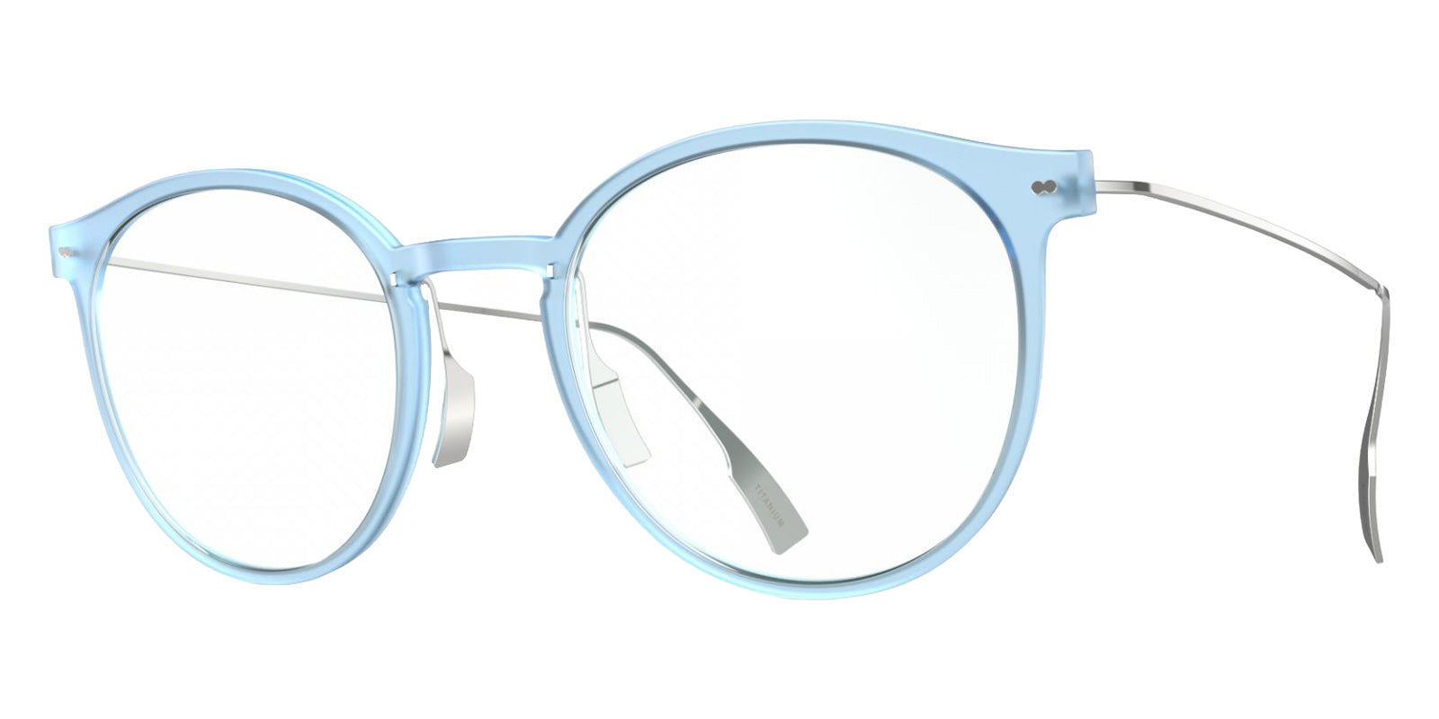 Blackfin® VITRA F2-D1 Eyeglasses BLF VITRA F2-D1 OP 19291788 48 - Matte Sky Blue/Shiny Silver
