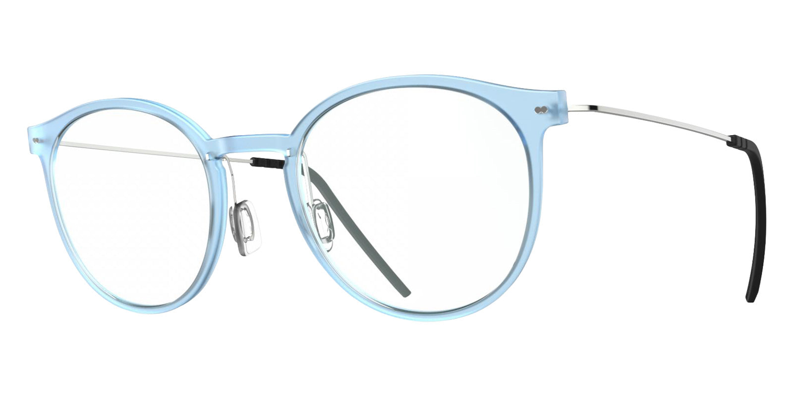 Blackfin® VITRA F2-D2 Eyeglasses BLF VITRA F2-D2 OP 19291788 48 - Matte Sky Blue/Shiny Silver